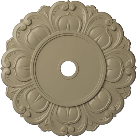 Ekena Millwork Angel Ceiling Medallion (Fits Canopies up to 15 3/4"), 32 1/4"OD x 3 5/8"ID x 1 1/8"P, Gobi Desert CM32ANGDF